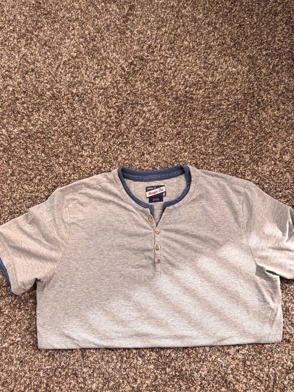 Johnnie-O Hangin’ Out Men’s Henley, Size M